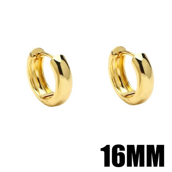 Copper 18k Gold Plated Earrings - Picture 2 of 2